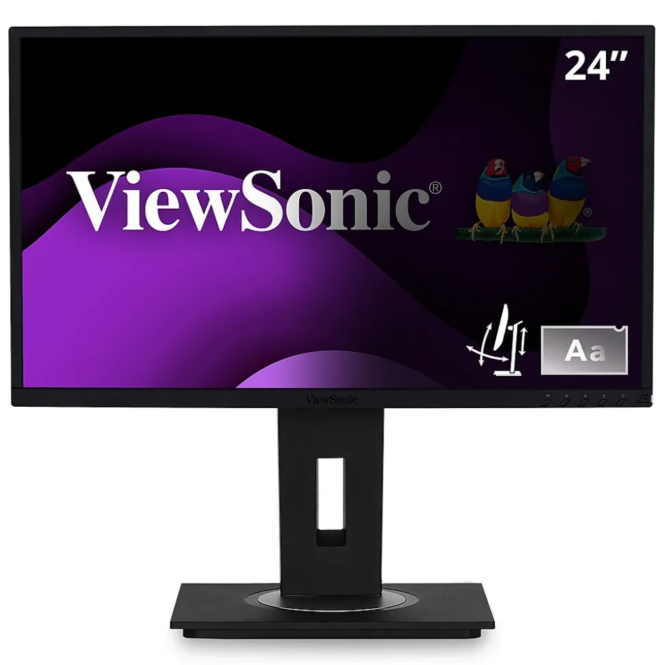 Ergonomic 24" 60Hz LCD Monitor, Black (VG2448-PF) | ViewSonic Hot