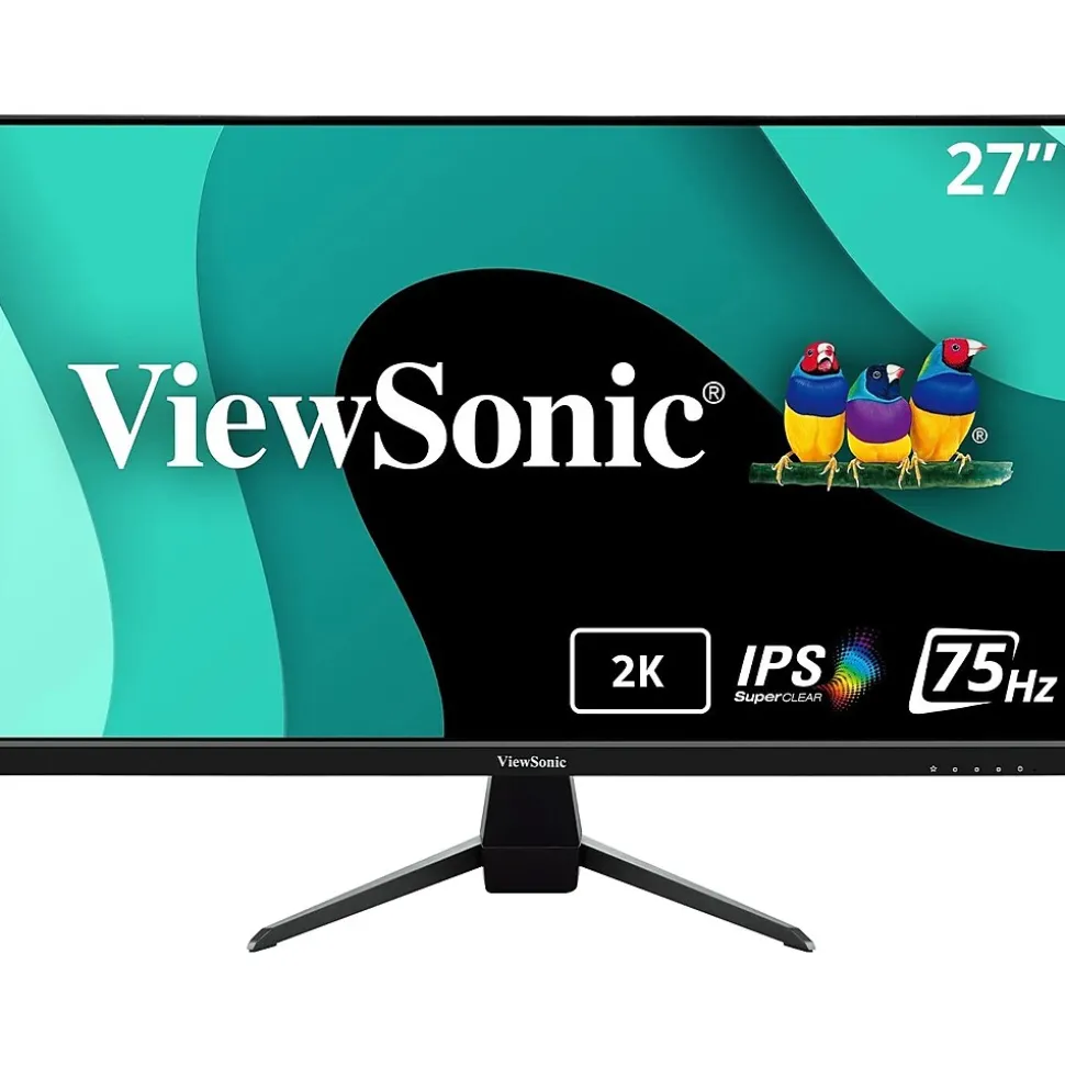 Thin-Bezel 27" 75Hz LED Monitor, Black (VX2767U-2K) | ViewSonic Discount