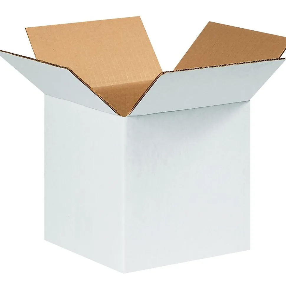 999W White 9" x 9" Kraft Corrugated Mailers, 25/Bundle | Partners Brand Cheap