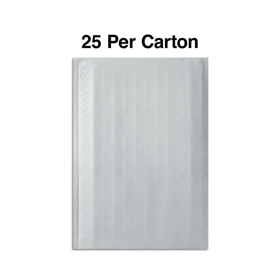 6.75"W x 9"L Self-Sealing Bubble Mailer, #0, 25/Carton (ST56608B) | Staples Outlet