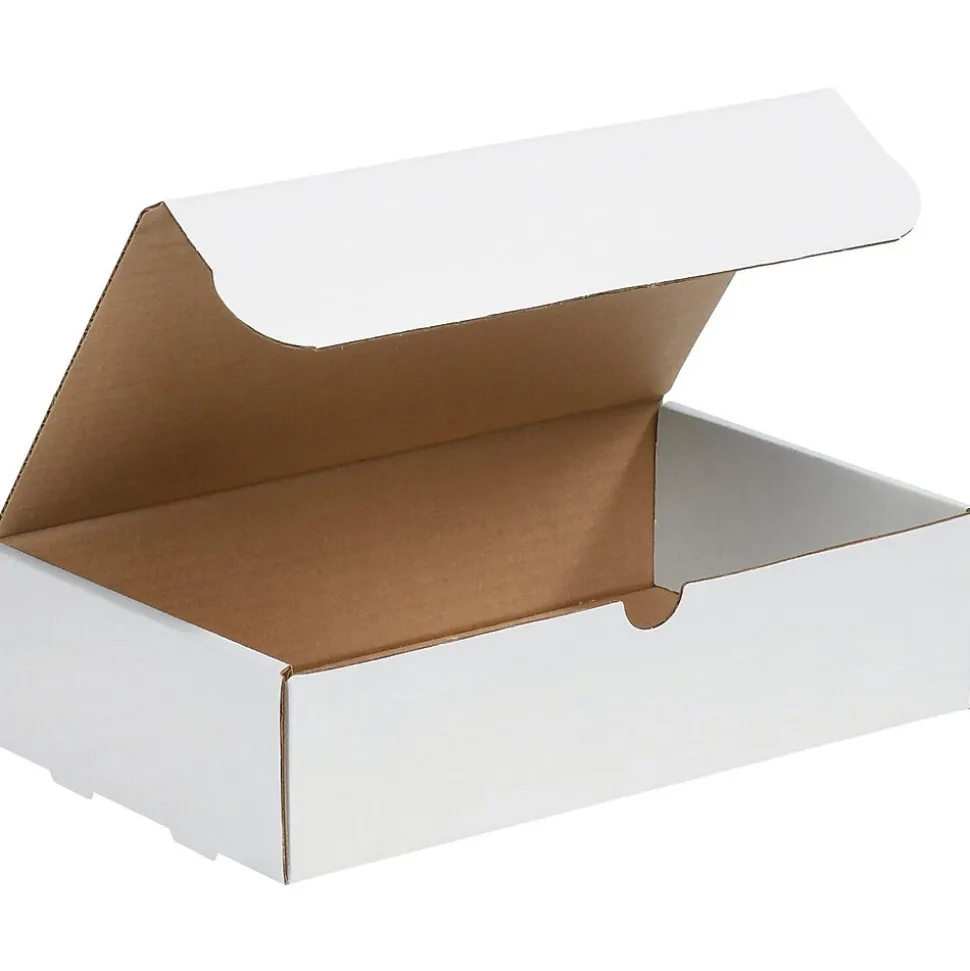 White Corrugated Mailers, 11" x 6-1/2" x 2-3/4", 50/Bundle | Partners Brand Online