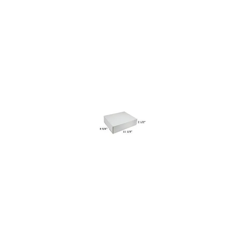 White Side-Loading Locking-Tab Mailers, 11-1/8" x 8-5/8" x 2-1/2", 50/Bundle | Partners Brand Online