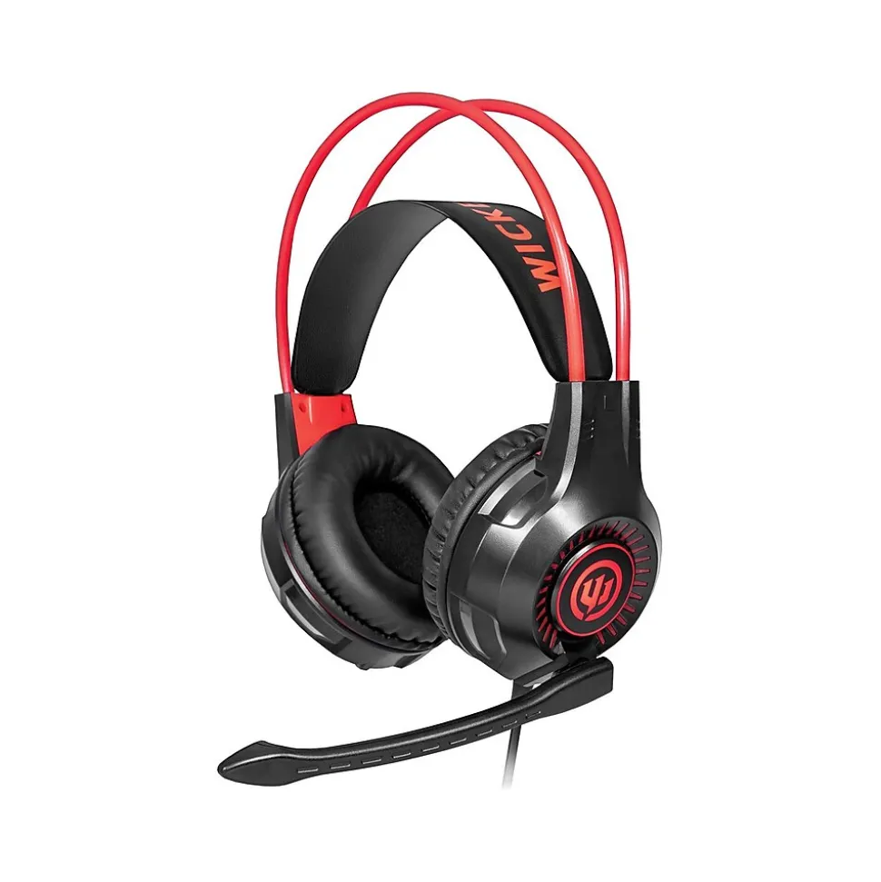 Grid Legion 500 Stereo Gaming Headset, 3.5mm, Black/Red (WI-GH500) | Wicked Audio Shop