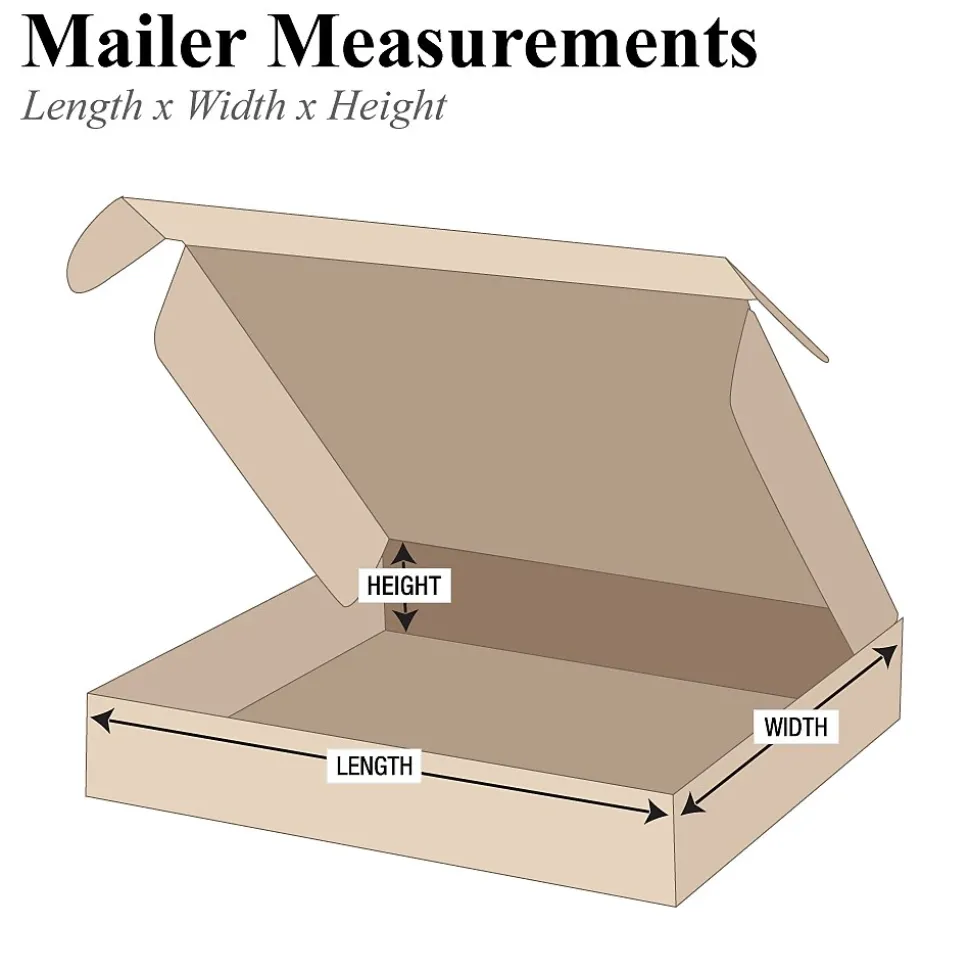 11 3/4" x 10 3/4" x 2 1/4" Deluxe Literature Mailers, 50/Bundle (MFL3RBK) | Partners Brand Cheap