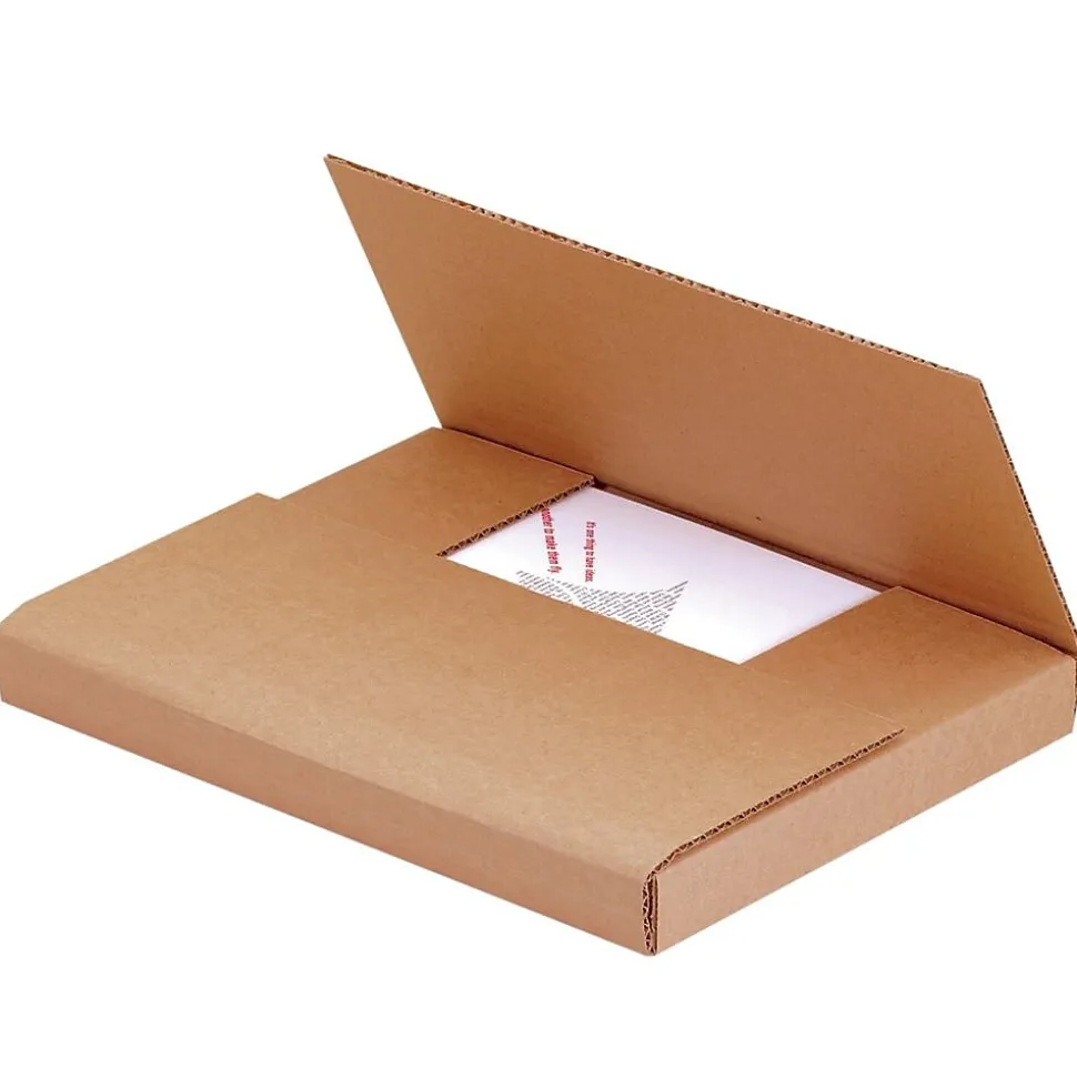 11 3/4" x 10 1/2" x 2 1/2" Easy-Fold Mailers, 50/Bundle (M11102BFK) | Partners Brand Hot