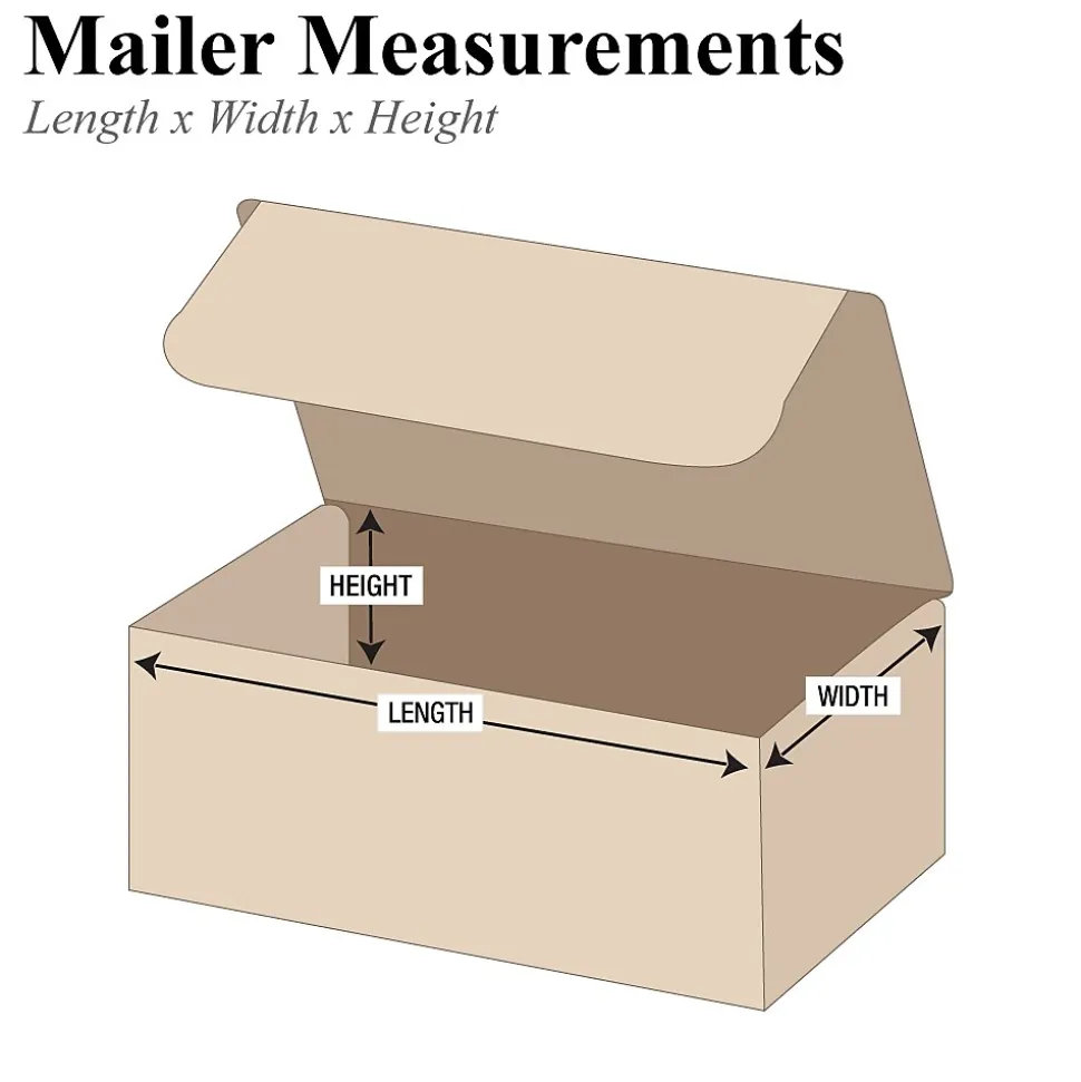 12 1/8" x 9 1/4" x 6 1/2" Literature Mailers, 50/Bundle (ML1296K) | Partners Brand Hot