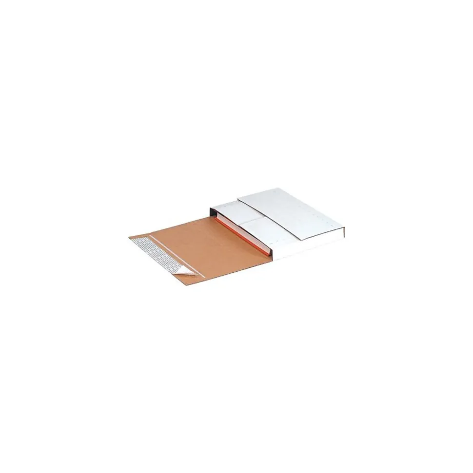 12 1/8" x 9 1/8" x 2" Deluxe Easy-Fold Mailers, 25/Bundle (M2BKSS) | Staples New