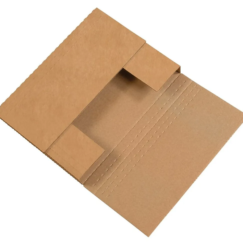 7 1/2" x 5 1/2" x 2" Easy-Fold Mailers, 50/Bundle (M752BFK) | Partners Brand Best Sale