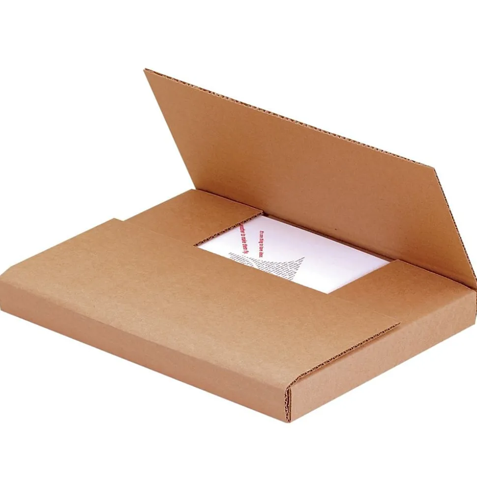 12" x 11 1/2" x 3" Easy-Fold Mailers, 50/Bundle (M12113BFK) | Partners Brand Cheap