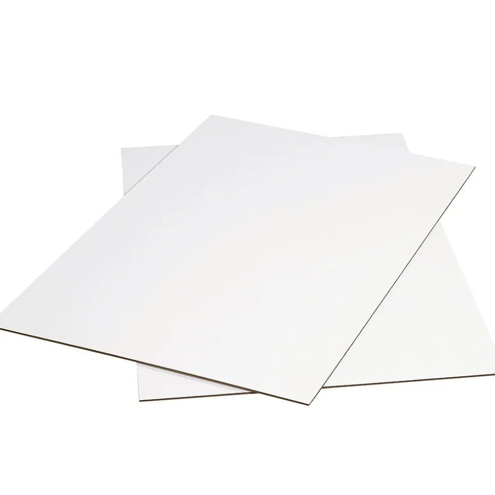 48" x 42" Corrugated Pad, Single Wall, White, 5/Bundle (SP4248W) | Partners Brand Sale