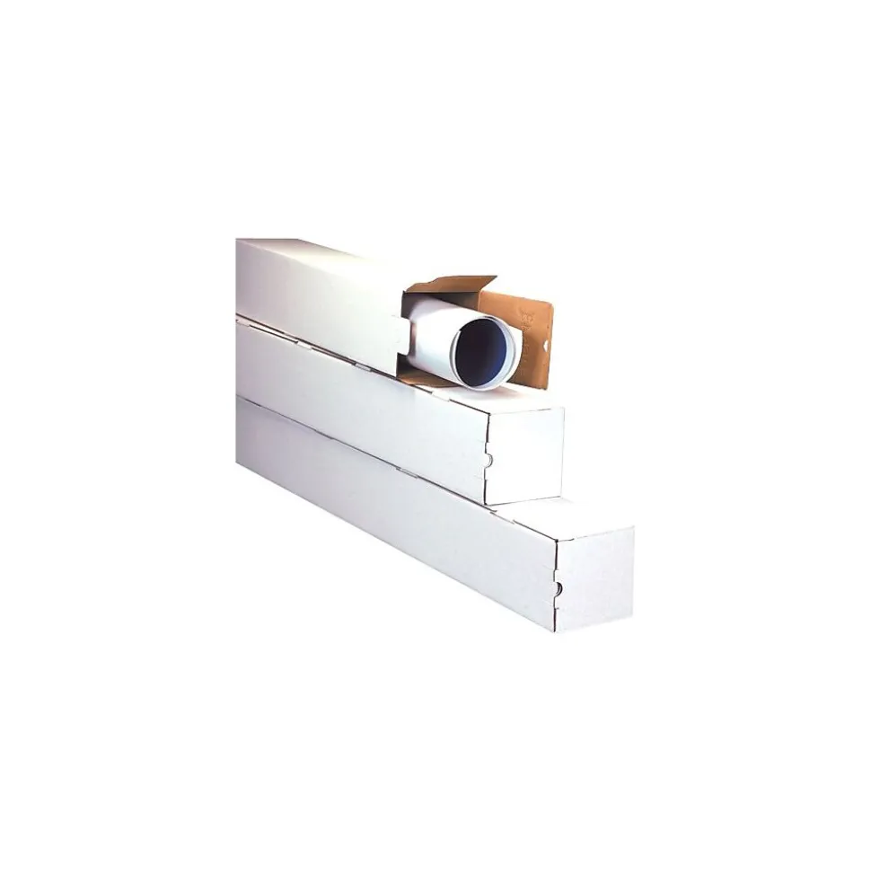 5 x 30 Corrugated Standard Mailing Tube, White, 25/Bundle (M5530) | Partners Brand Best