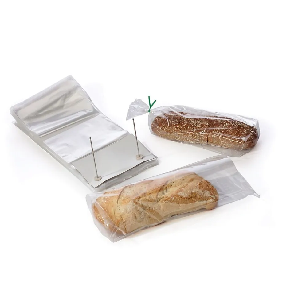 7.25" x 13.125" Gusseted Poly Bags, 1 Mil, Clear, 1000/Carton (8020) | SI Products Discount