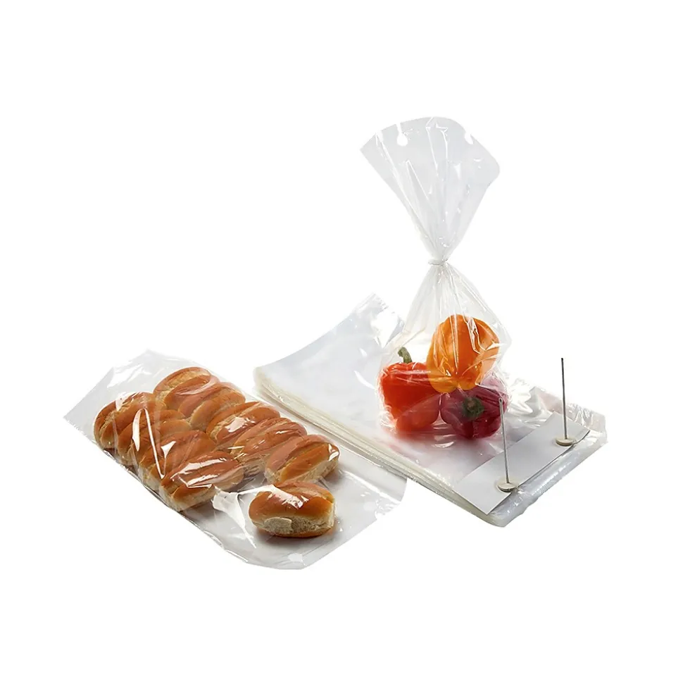 9" x 15" Gusseted Poly Bags, 1 Mil, Clear, 1000/Carton (8026) | Laddawn Hot