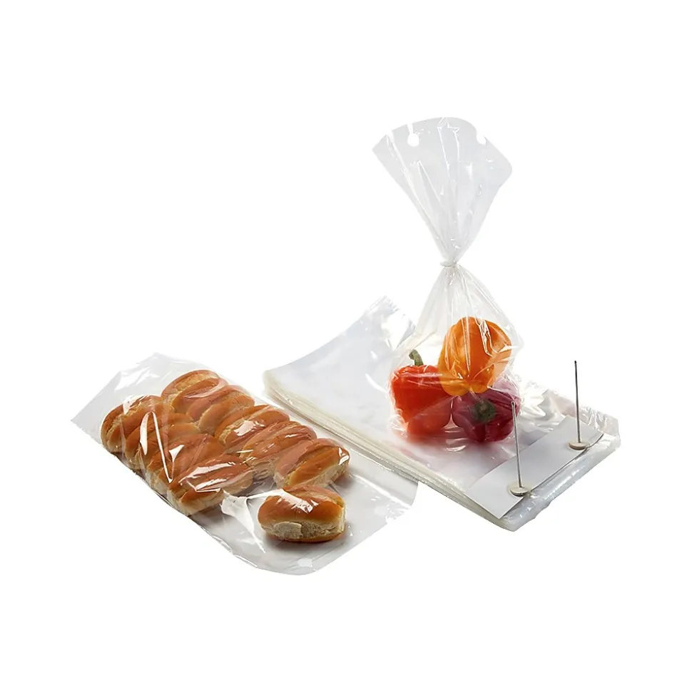 9" x 13" Gusseted Poly Bags, 1 Mil, Clear, 1000/Carton (13315) | Laddawn Store