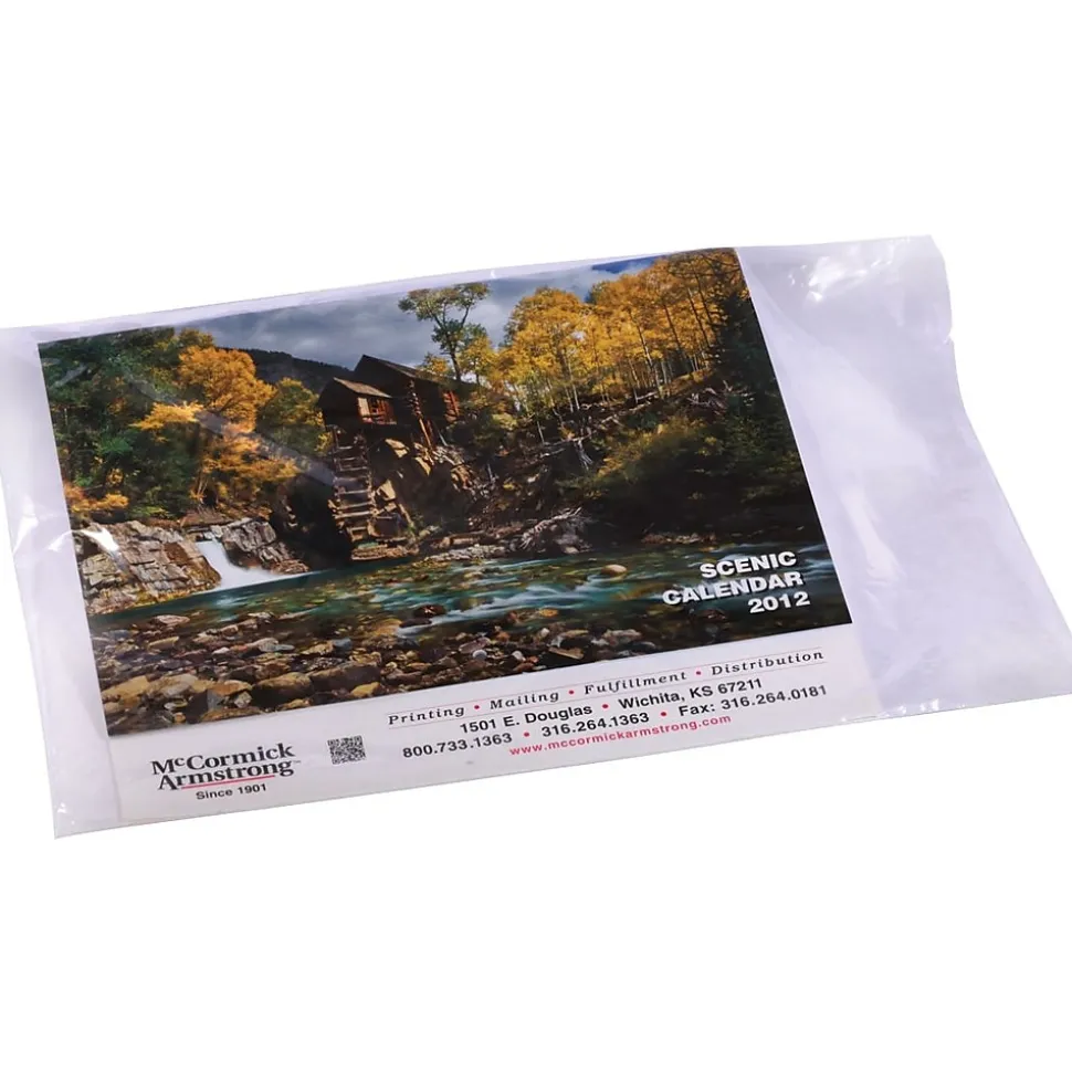 6" x 12" Layflat Poly Bags, 1.5 Mil, Clear, 1000/Carton (115) | SI Products Online