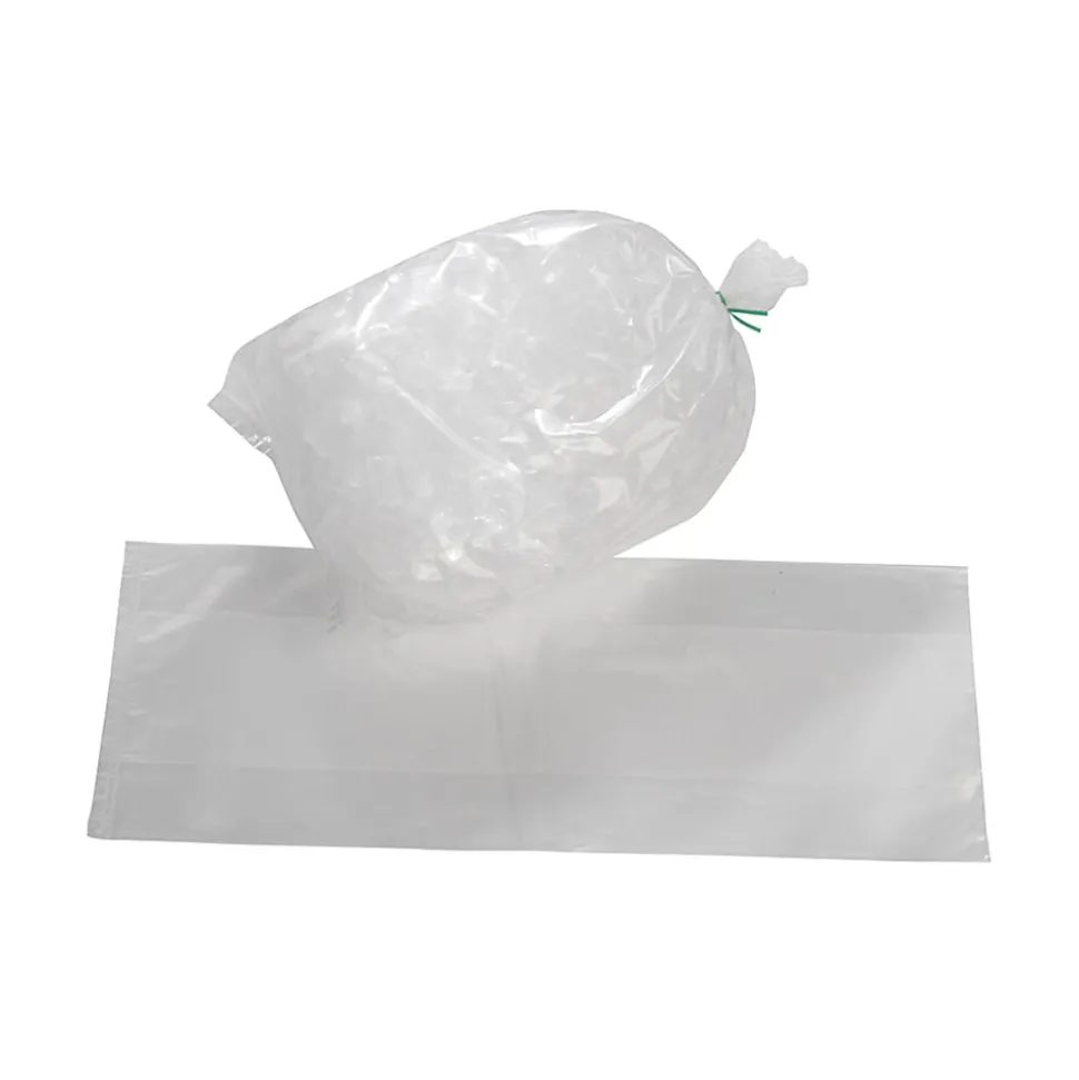 8" x 22" Layflat Poly Bags, 1.5 Mil, Clear, 1000/Carton (4993) | Laddawn Fashion