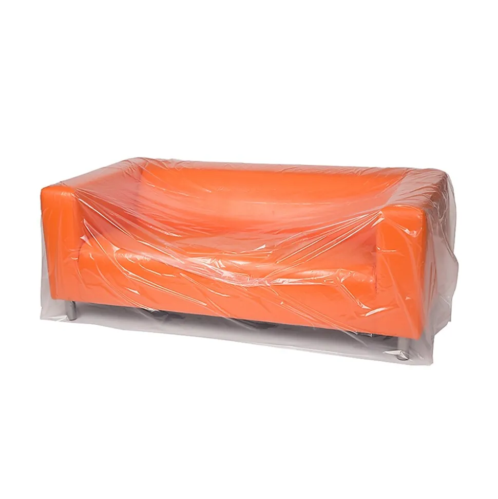 124" x 45" Layflat Poly Bags, Bags on a Roll, 3 Mil, Clear, 40/Roll (3217) | Laddawn Cheap