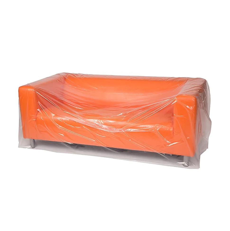 140" x 45" Layflat Poly Bags, Bags on a Roll, 3 Mil, Clear, 35/Roll (3218) | Laddawn Hot