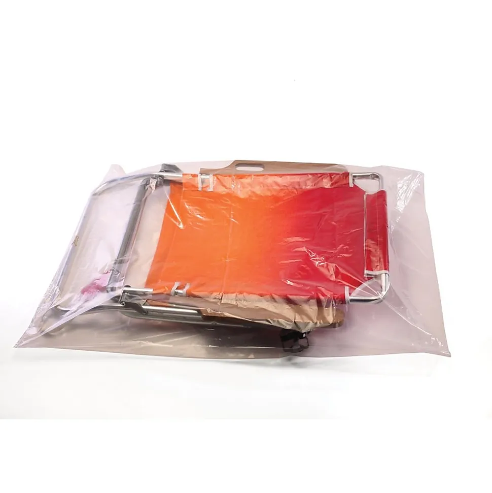 16" x 20" Layflat Poly Bags, Bags on a Roll, 2 Mil, Clear, 1000/Roll (7740) | SI Products Best
