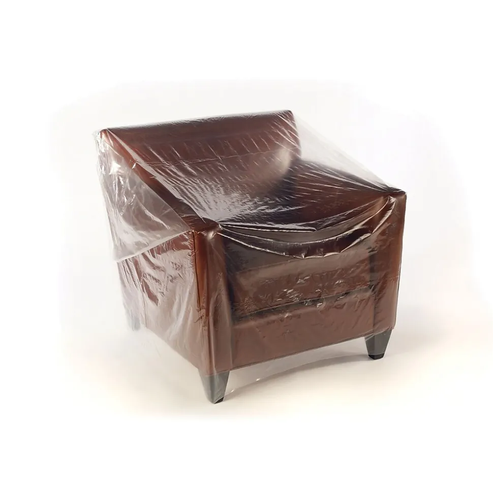 124" x 45" Layflat Poly Bags, Bags on a Roll, 1 Mil, Clear, 125/Roll (3200) | SI Products Flash Sale