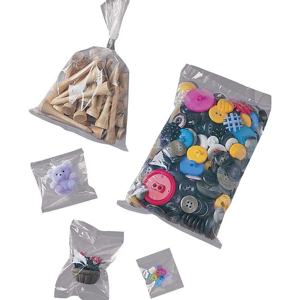 3" x 8" Layflat Poly Bags, Bags on a Roll, 2 Mil, Clear, 1250/Roll (2619) | SI Products Sale