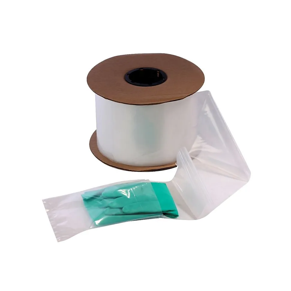 5" x 8" Layflat Poly Bags, Bags on a Roll, 2 Mil, Clear, 1250/Roll (2667) | SI Products Cheap
