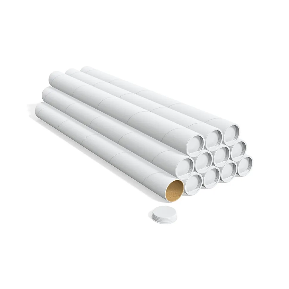 2" x 24" Mailing Tube, White, 12/Carton (ST55308) | Staples Hot