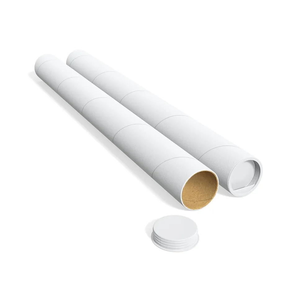 1.5" x 15" Mailing Tube, White, 12/Carton (ST55303) | Staples Best