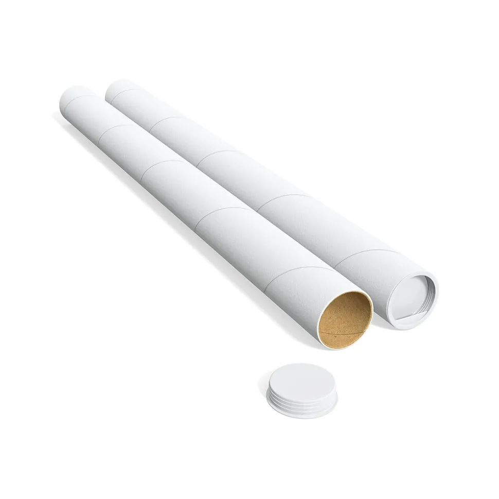 2" x 24" Mailing Tube, White, 12/Carton (ST55308) | Staples Hot