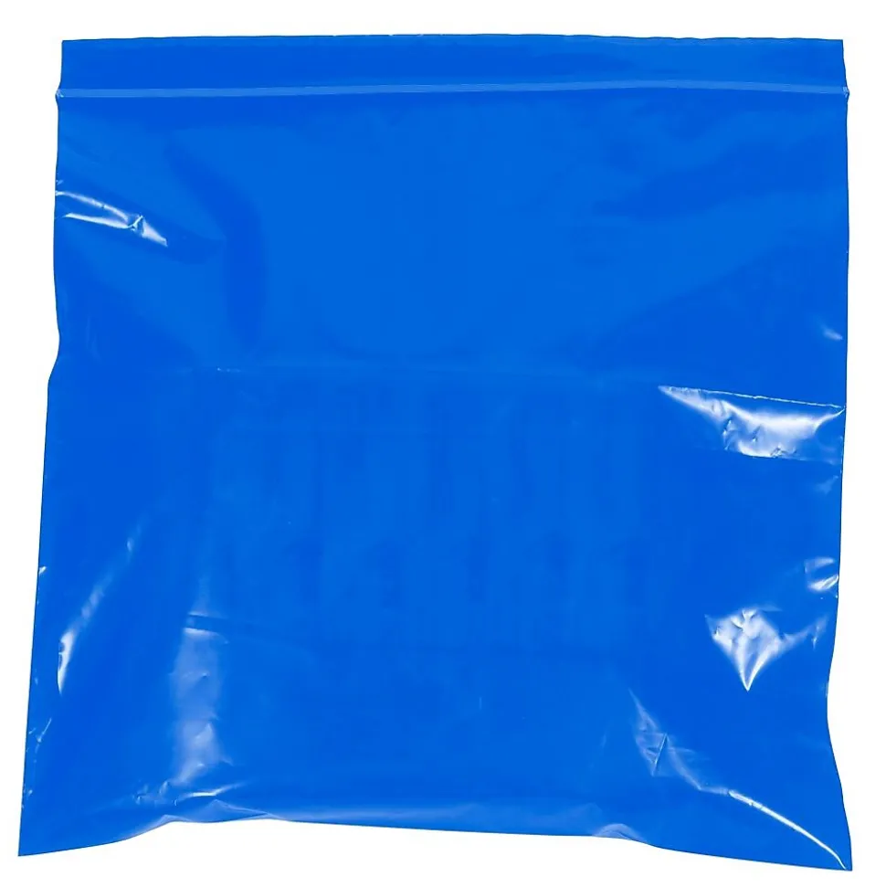 4" x 6" Reclosable Poly Bags, 2 Mil, Blue, 1000/Carton (PB3565BL) | Partners Brand Fashion