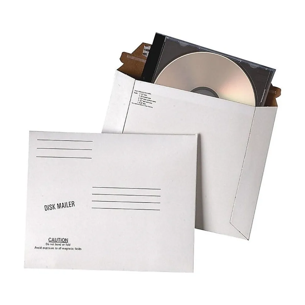 6.06" x 7.5" Self Seal Fiberboard Mailers, CD/DVD, 100/Carton (QUA64117) | Quality Park Flash Sale