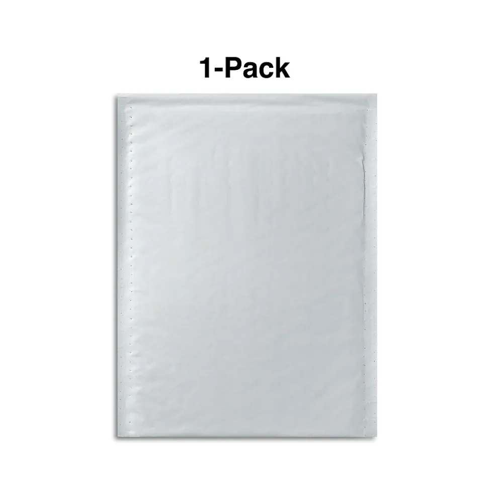 6" x 9" Self-Sealing Bubble Mailer, White (56543) | Staples Store