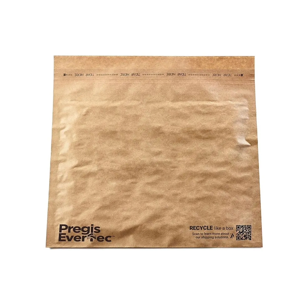 14" x 9" Self-Sealing Padded EverTec Eco Mailer, #4, Kraft, 130/Carton (4TMECO) | Pregis Store