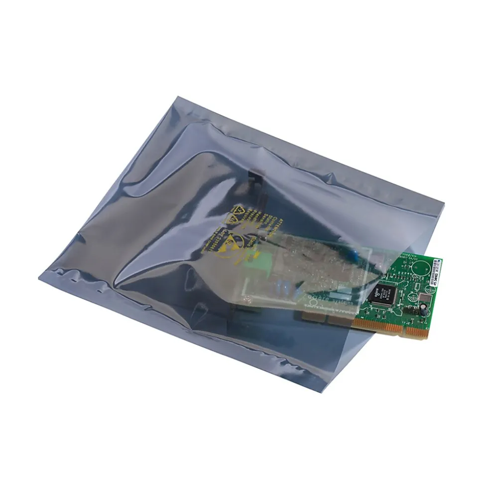 6" x 24" Static Shielding Layflat Poly Bags, 3 Mil, Clear, 100/Carton (4109) | Laddawn Hot