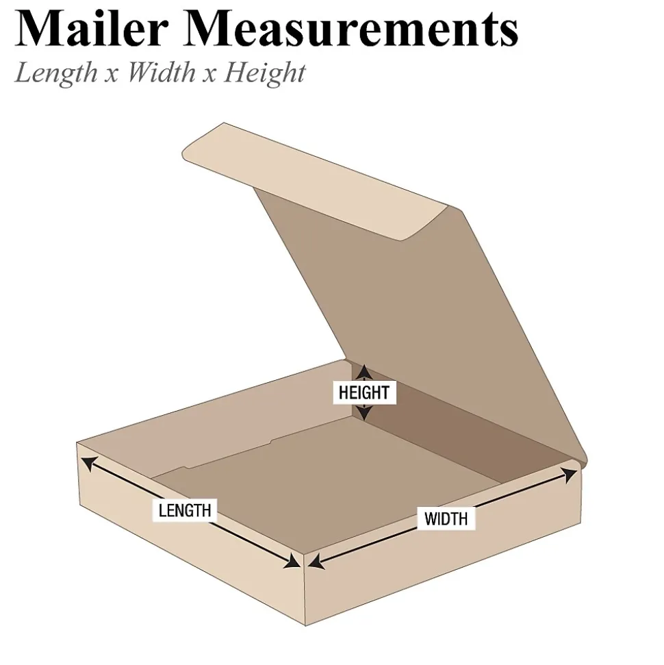 8" x 6" x 2" Corrugated Mailers, 50/Bundle (M862K) | Partners Brand Flash Sale