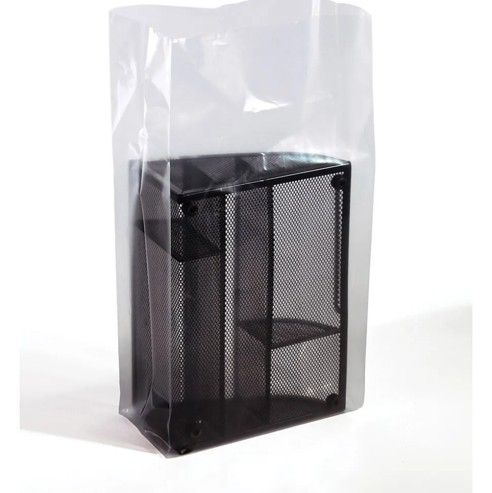 8" x 4" x 22" Gusseted Poly Bags, 3 Mil, Clear, 500/Carton (1712) | SI Products Best Sale