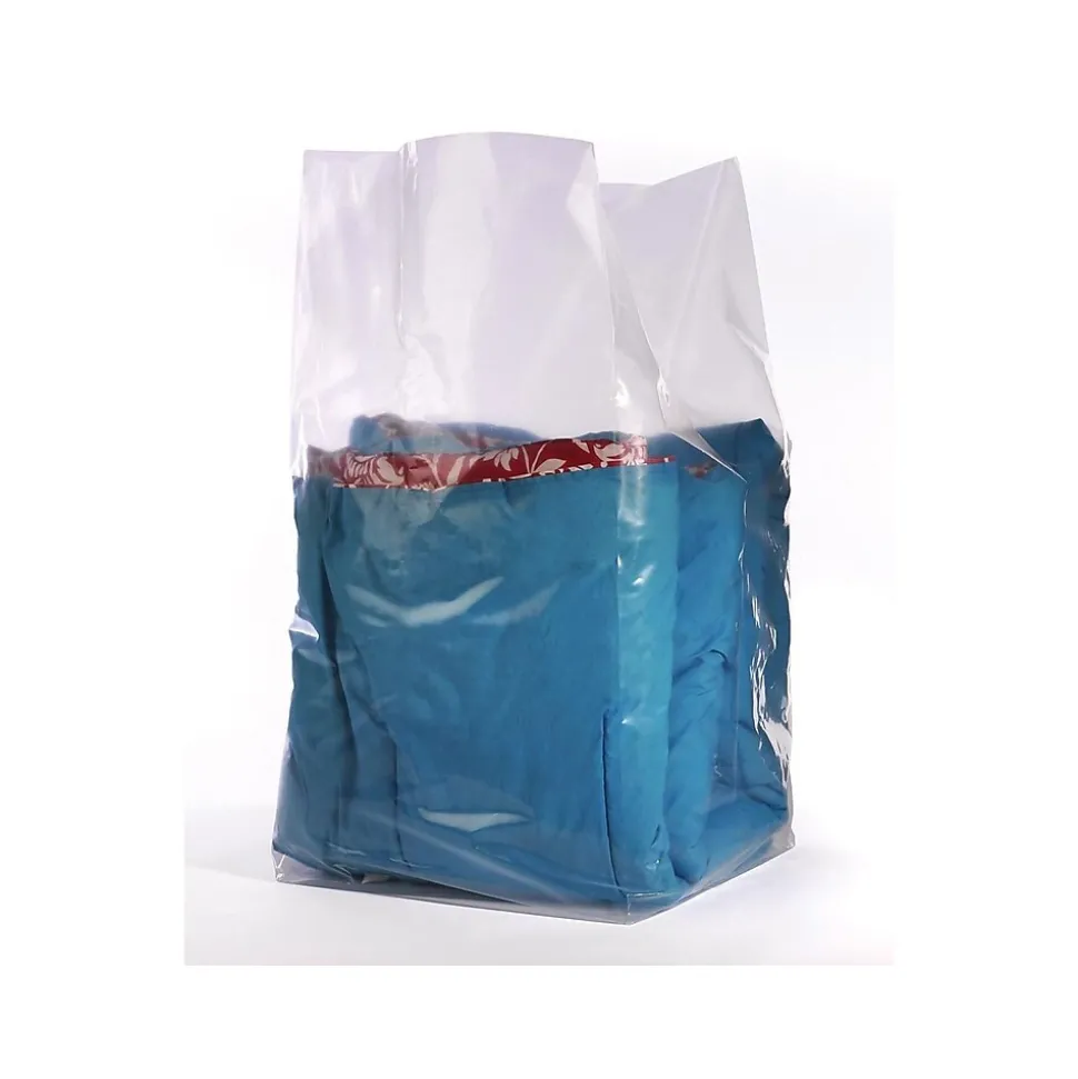 24" x 20" x 48" Gusseted Poly Bags, 1.5 Mil, Clear, 200/Carton (1510) | SI Products Store