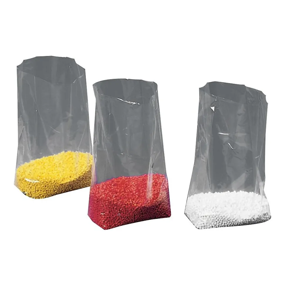 5" x 3" x 15" Gusseted Poly Bags, 1.5 Mil, Clear, 1000/Carton (1415) | SI Products Best Sale